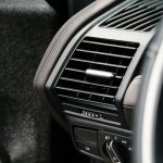 black and brown car air vent