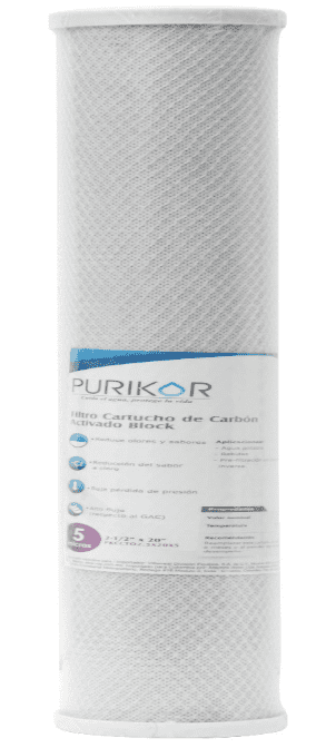 Filtro de carbon activado en bloque CTO Jumbo 20 pulgadas 20B Big Blue