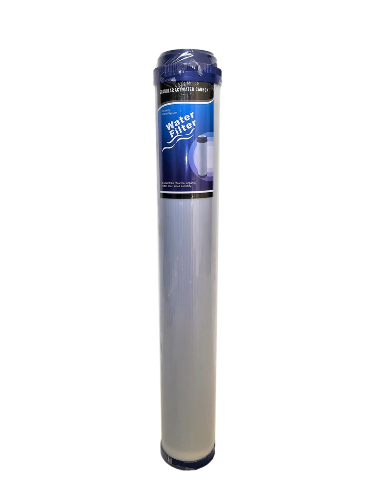 Filtro de carbon activado granular GAC Slim 20 pulgadas para eliminar cloro